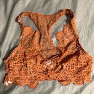 Victoria’s Secret Lace Bralette in Rust Orange Size S